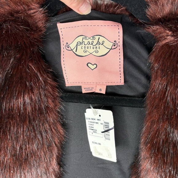 Phoebe Couture Y2K Faux Fur Vest Brown Deadstock New Shrug - Picture 4 of 6